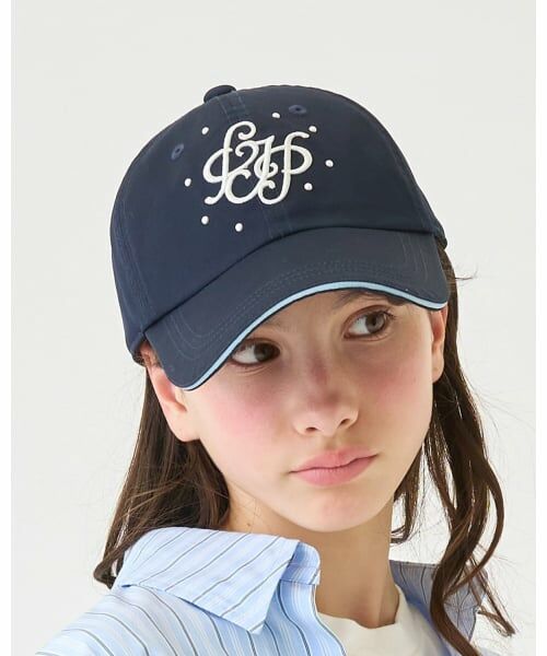 pom ponette junior / ポンポネット ジュニア キャップ | 【UV・接触冷感】3D刺しゅうパールキャップ | 詳細12