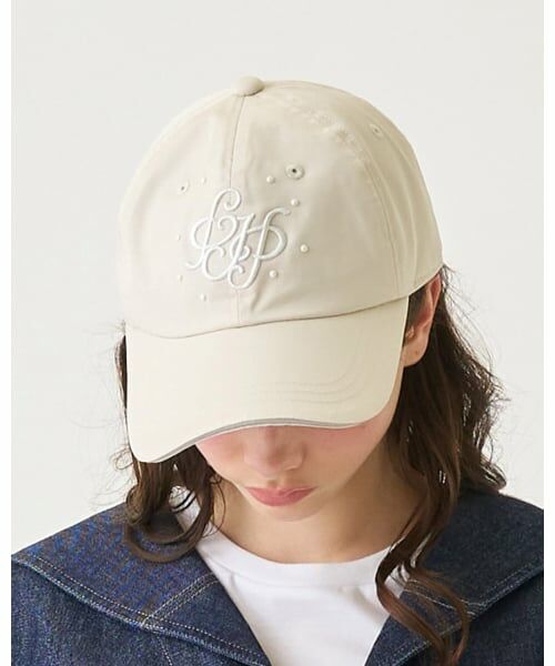 pom ponette junior / ポンポネット ジュニア キャップ | 【UV・接触冷感】3D刺しゅうパールキャップ | 詳細13