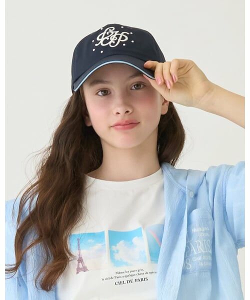 pom ponette junior / ポンポネット ジュニア キャップ | 【UV・接触冷感】3D刺しゅうパールキャップ | 詳細19