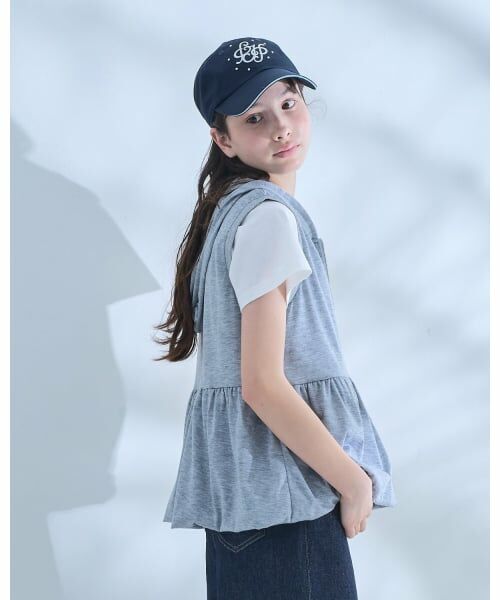 pom ponette junior / ポンポネット ジュニア キャップ | 【UV・接触冷感】3D刺しゅうパールキャップ | 詳細23