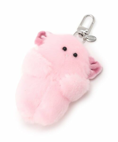 pom ponette junior / ポンポネット ジュニア チャーム | ふわりんアニマルファーチャーム（ライト ピンク）