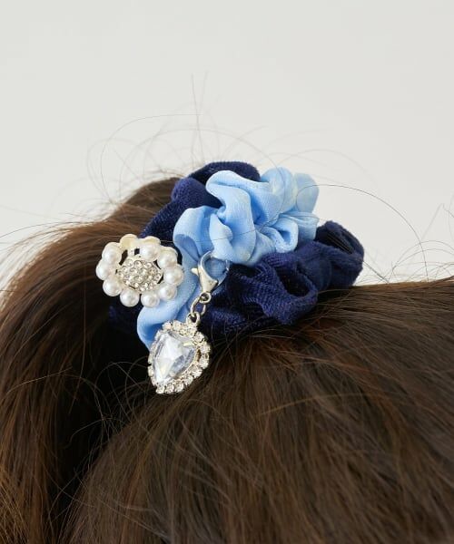 pom ponette junior / ポンポネット ジュニア ヘアゴム・シュシュ | 7DAYSヘアアレンジシュシュセット（ライト ブルー）