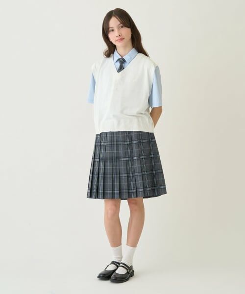 pom ponette junior / ポンポネット ジュニア カーディガン・ボレロ | 【接触冷感・抗菌防臭】Vネックニットベスト | 詳細12