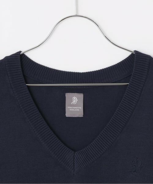 pom ponette junior / ポンポネット ジュニア ニット・セーター | 【接触冷感・抗菌防臭】Vネックニットベスト | 詳細2
