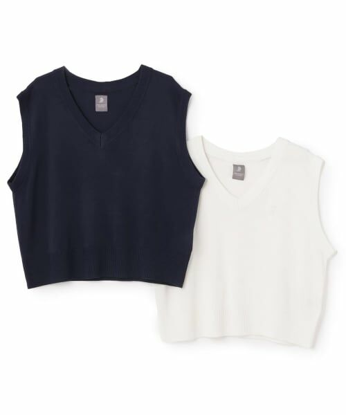pom ponette junior / ポンポネット ジュニア ニット・セーター | 【接触冷感・抗菌防臭】Vネックニットベスト | 詳細7