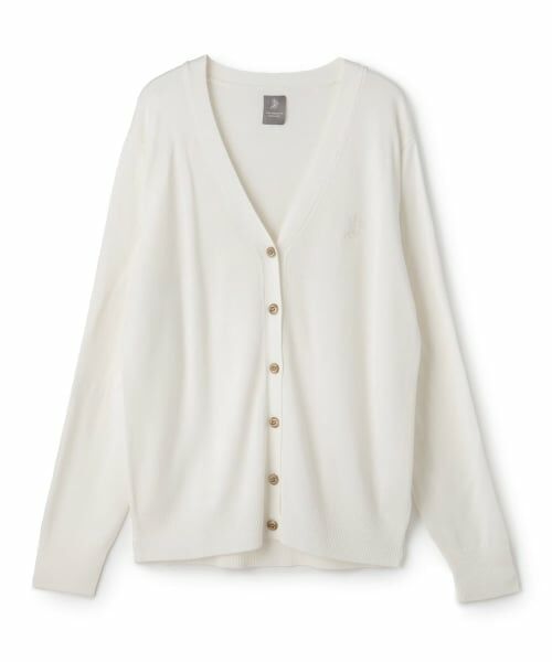 pom ponette junior / ポンポネット ジュニア カーディガン・ボレロ | 【接触冷感・抗菌防臭】Vネックカーディガン（白）