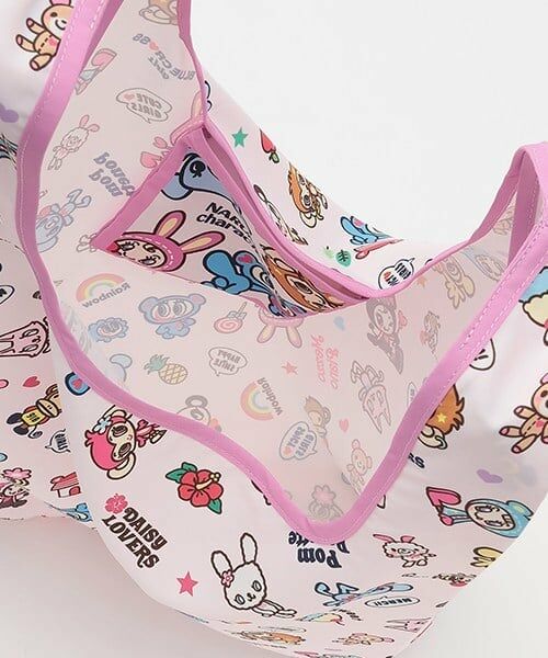 pom ponette junior / ポンポネット ジュニア トートバッグ | ナルミヤキャラクターズ エコバッグ【ベリエちゃん】【ナカムラくん】【ミントくん】【ルッキー】 | 詳細2