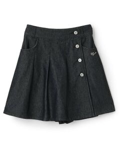 pom ponette junior / ポンポネット ジュニア ショート・ハーフ・半端丈パンツ | 【130cmあり】【接触冷感】ラップデニムキュロット
