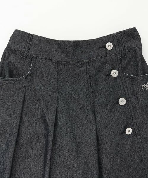 pom ponette junior / ポンポネット ジュニア ショート・ハーフ・半端丈パンツ | 【130cmあり】【接触冷感】ラップデニムキュロット | 詳細2