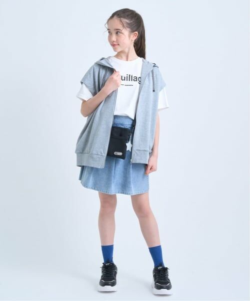 pom ponette junior / ポンポネット ジュニア ショート・ハーフ・半端丈パンツ | 【130cmあり】【接触冷感】ラップデニムキュロット | 詳細22