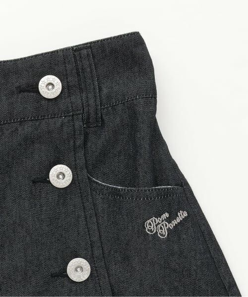 pom ponette junior / ポンポネット ジュニア ショート・ハーフ・半端丈パンツ | 【130cmあり】【接触冷感】ラップデニムキュロット | 詳細4