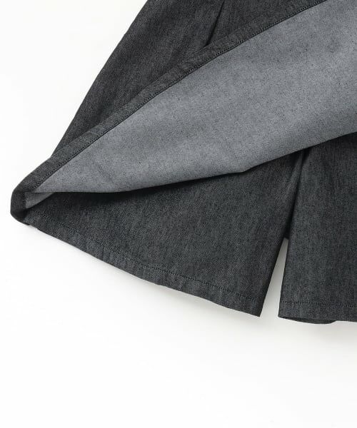 pom ponette junior / ポンポネット ジュニア ショート・ハーフ・半端丈パンツ | 【130cmあり】【接触冷感】ラップデニムキュロット | 詳細7