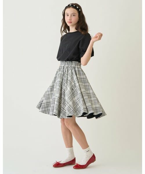 pom ponette junior / ポンポネット ジュニア ミニ・ひざ丈スカート | 【130cmあり】サーキュラースカート×【接触冷感】インナーパンツセット | 詳細17