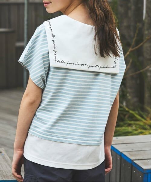 pom ponette junior / ポンポネット ジュニア Tシャツ | 【130cmあり】セーラーレイヤードトップス | 詳細15