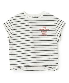 pom ponette junior / ポンポネット ジュニア Tシャツ | 【130cmあり】バックロゴボーダーTシャツ