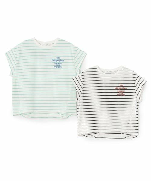 pom ponette junior / ポンポネット ジュニア Tシャツ | 【130cmあり】バックロゴボーダーTシャツ | 詳細10