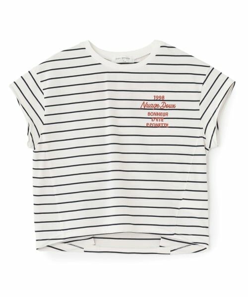 pom ponette junior / ポンポネット ジュニア Tシャツ | 【130cmあり】バックロゴボーダーTシャツ | 詳細12
