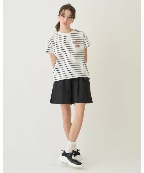 pom ponette junior / ポンポネット ジュニア Tシャツ | 【130cmあり】バックロゴボーダーTシャツ | 詳細18
