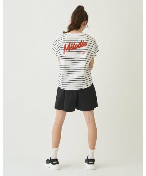 pom ponette junior / ポンポネット ジュニア Tシャツ | 【130cmあり】バックロゴボーダーTシャツ | 詳細19