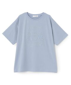pom ponette junior / ポンポネット ジュニア Tシャツ | 【130cmあり】【接触冷感】レースモチーフ刺しゅうTシャツ