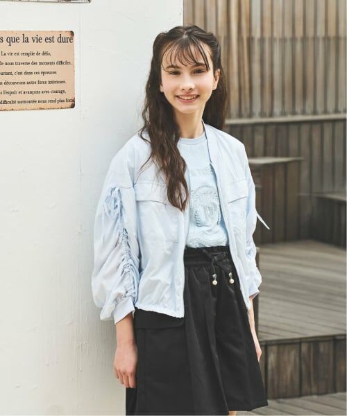 pom ponette junior / ポンポネット ジュニア Tシャツ | 【130cmあり】【接触冷感】レースモチーフ刺しゅうTシャツ | 詳細11