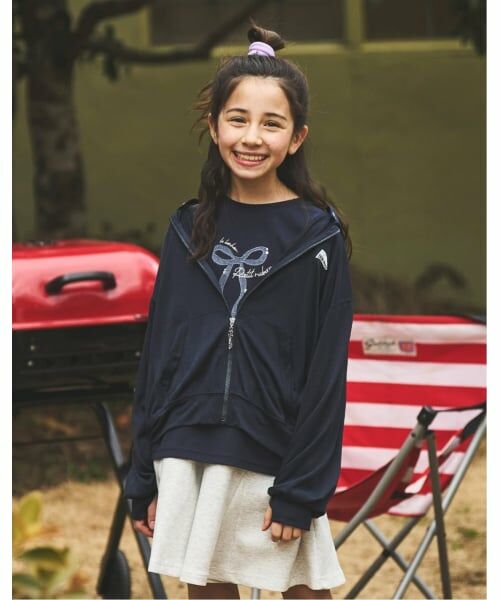 pom ponette junior / ポンポネット ジュニア パーカー | 【130cmあり】【UVカット・接触冷感】カットソージップパーカ | 詳細18