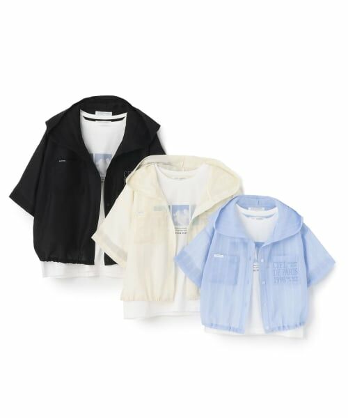 pom ponette junior / ポンポネット ジュニア パーカー | 【130cmあり】シアーシャツパーカ＆Tシャツセット | 詳細13