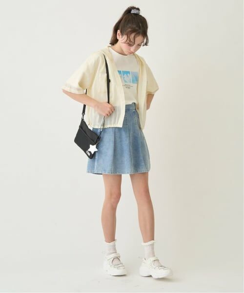 pom ponette junior / ポンポネット ジュニア パーカー | 【130cmあり】シアーシャツパーカ＆Tシャツセット | 詳細18