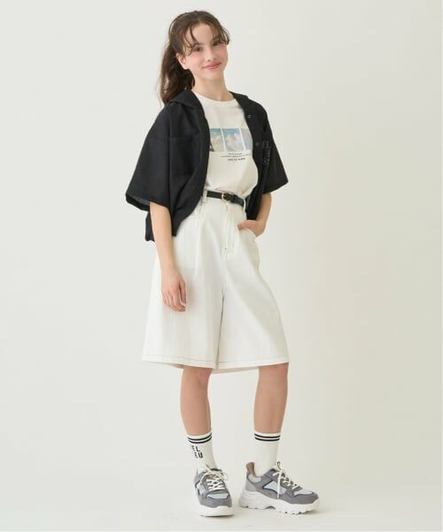 pom ponette junior / ポンポネット ジュニア パーカー | 【130cmあり】シアーシャツパーカ＆Tシャツセット | 詳細25