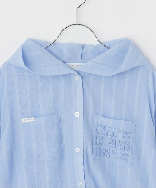 pom ponette junior / ポンポネット ジュニア パーカー | 【130cmあり】シアーシャツパーカ＆Tシャツセット | 詳細3