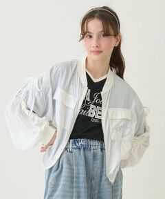 pom ponette junior / ポンポネット ジュニア ブルゾン | 【130cmあり】【UVカット】シアージップブルゾン