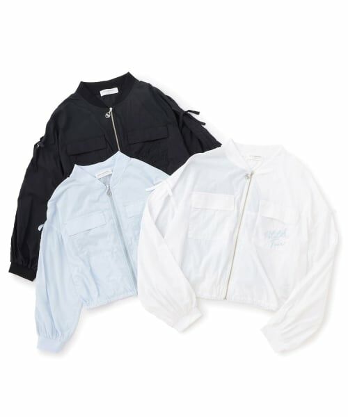 pom ponette junior / ポンポネット ジュニア ブルゾン | 【130cmあり】【UVカット】シアージップブルゾン | 詳細9