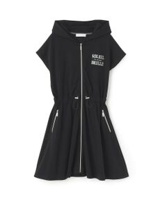 pom ponette junior / ポンポネット ジュニア ミニ丈・ひざ丈ワンピース | ジップパーカワンピース