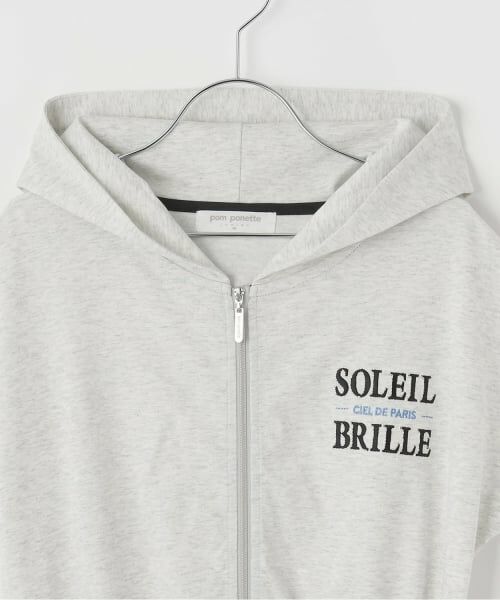 pom ponette junior / ポンポネット ジュニア ミニ丈・ひざ丈ワンピース | ジップパーカワンピース | 詳細2
