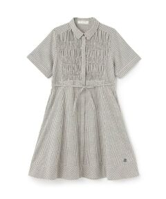 pom ponette junior / ポンポネット ジュニア ミニ丈・ひざ丈ワンピース | シャーリングワンピース