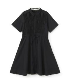 pom ponette junior / ポンポネット ジュニア ミニ丈・ひざ丈ワンピース | シャーリングワンピース