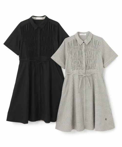 pom ponette junior / ポンポネット ジュニア ミニ丈・ひざ丈ワンピース | シャーリングワンピース | 詳細11