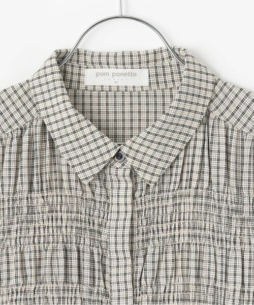 pom ponette junior / ポンポネット ジュニア ミニ丈・ひざ丈ワンピース | シャーリングワンピース | 詳細2