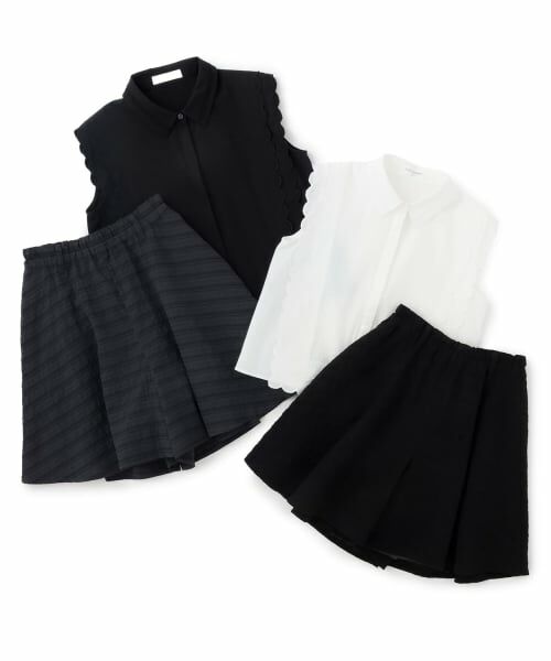 pom ponette junior / ポンポネット ジュニア その他トップス | 【機能素材】UV/遮熱/接触冷感/スカラップブラウスセットアップ | 詳細13