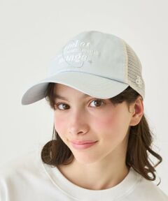 pom ponette junior / ポンポネット ジュニア キャップ | 【UV・接触冷感】グラフィック刺しゅうメッシュキャップ