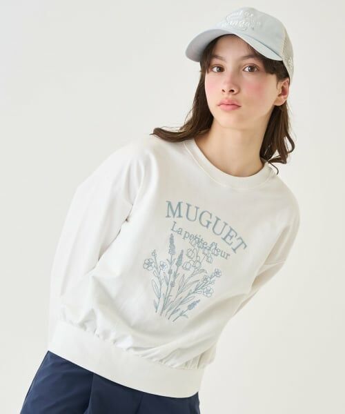 pom ponette junior / ポンポネット ジュニア キャップ | 【UV・接触冷感】グラフィック刺しゅうメッシュキャップ | 詳細13