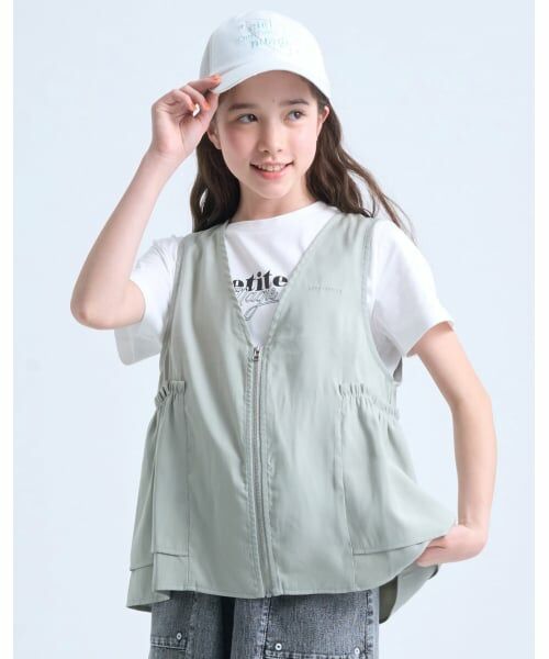pom ponette junior / ポンポネット ジュニア キャップ | 【UV・接触冷感】グラフィック刺しゅうメッシュキャップ | 詳細14