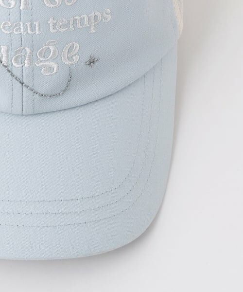 pom ponette junior / ポンポネット ジュニア キャップ | 【UV・接触冷感】グラフィック刺しゅうメッシュキャップ | 詳細3