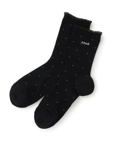 pom ponette junior / ポンポネット ジュニア ソックス | ドット柄クルーソックス