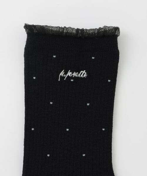 pom ponette junior / ポンポネット ジュニア ソックス | ドット柄クルーソックス | 詳細1