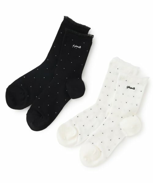 pom ponette junior / ポンポネット ジュニア ソックス | ドット柄クルーソックス | 詳細3