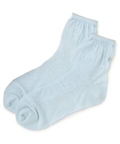 pom ponette junior / ポンポネット ジュニア ソックス | 透かし柄クルーソックス