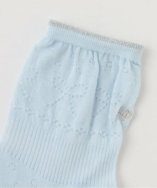 pom ponette junior / ポンポネット ジュニア ソックス | 透かし柄クルーソックス | 詳細1
