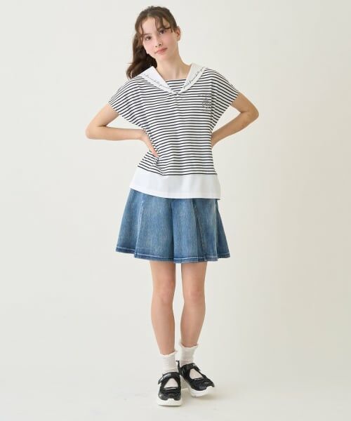 pom ponette junior / ポンポネット ジュニア ソックス | 透かし柄クルーソックス | 詳細14