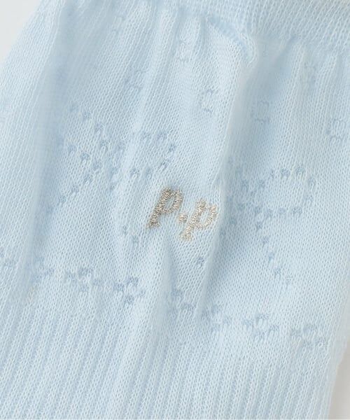 pom ponette junior / ポンポネット ジュニア ソックス | 透かし柄クルーソックス | 詳細2